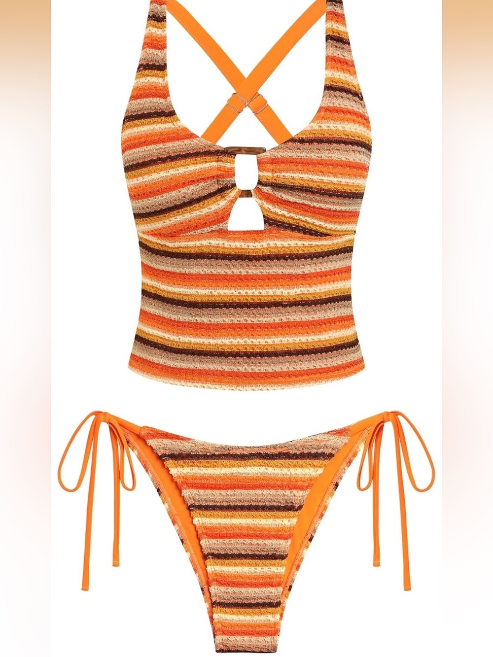 Tankini Swimsuit Two Piece V Neck Tummy Control S. 2506/bb13-1